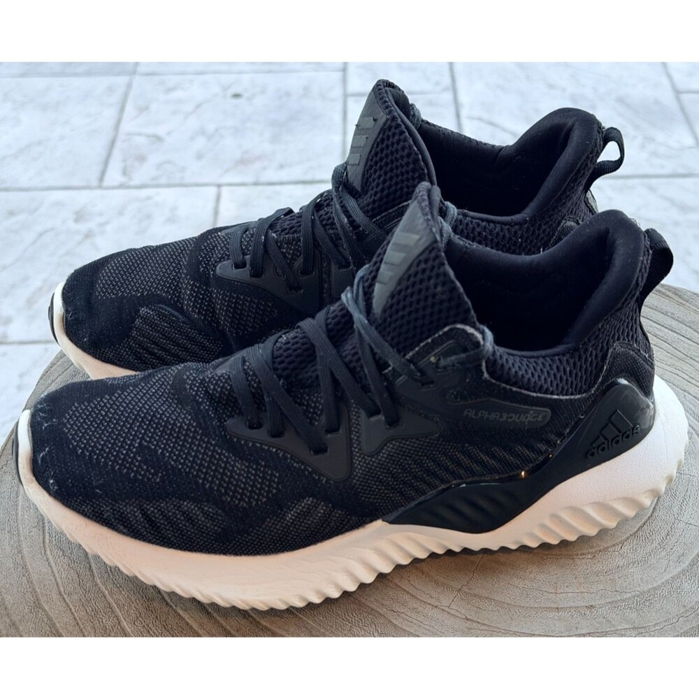Adidas Alphabounce Beyond Athletic Shoes Sz 8.5 Black Mesh Upper Women's AC8633